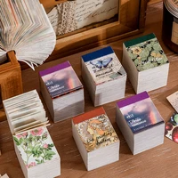 The New 400pcs/pack Lightweight Paper Vintage Craft Paper Mini Book DIY Scrapbooking Art Collage Photo Album Decor Supplies 1