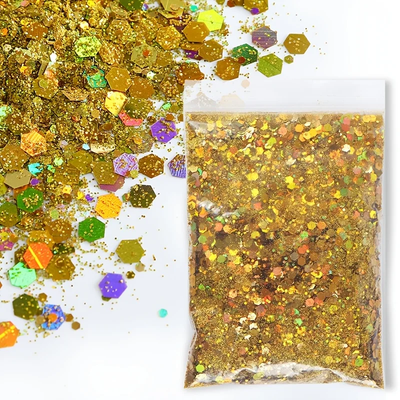 Holographic Iridescent Chunky Glitter Flakes