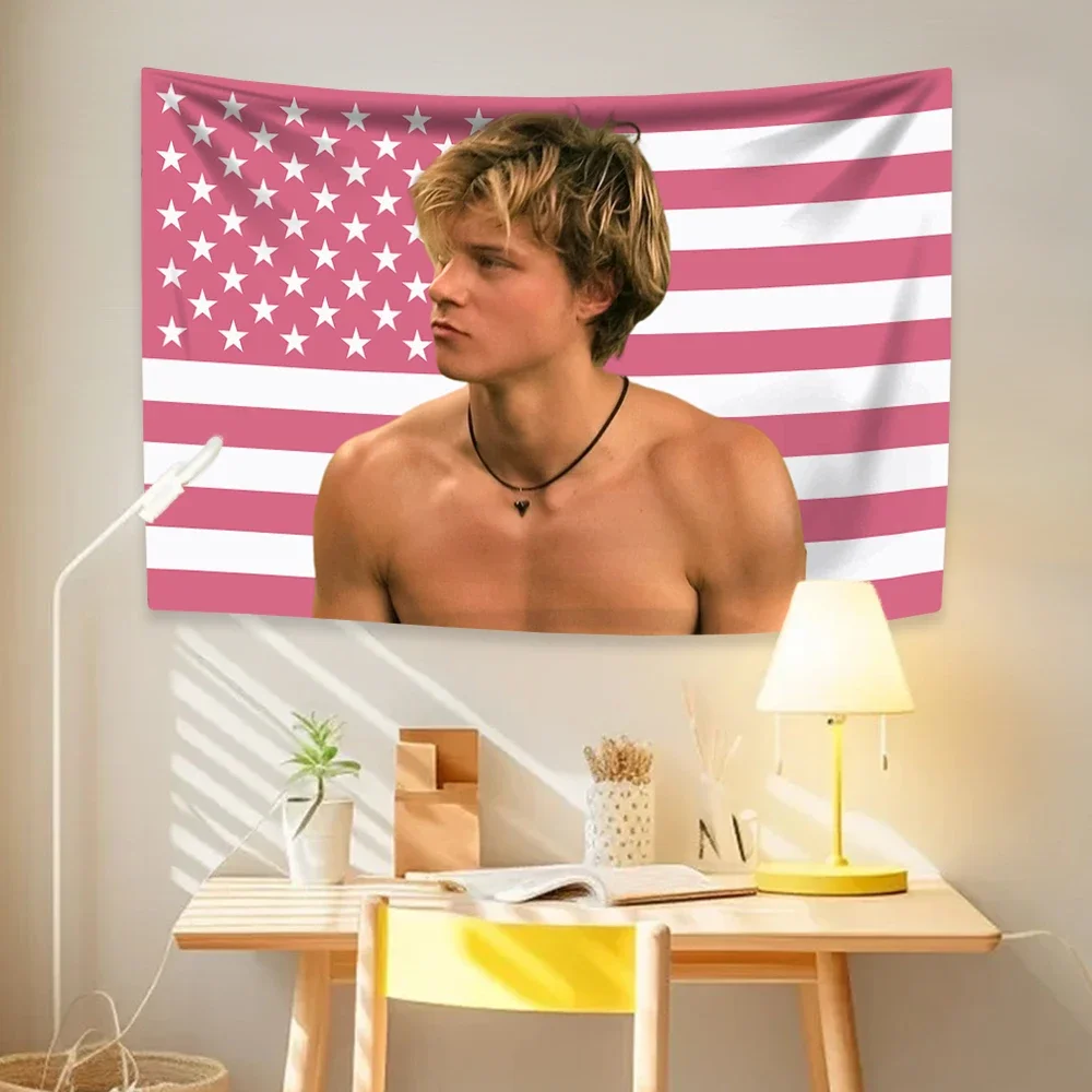 Outerbanks American Flag Aesthetic Tapestry - Wall Hanging Decoration