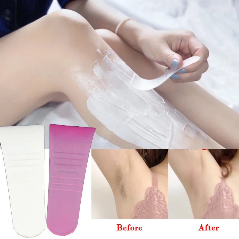 1pc Special Hair Removal Cream Scraper Mask Spatula Reusable Random Colors Small and Convenient To Carry Beauty Skin Care Tools