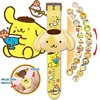 Sanrio Hello Kitty Toys Set 3D Projection Digital Watch Cinnamoroll Kuromi Melody Anime Action Figures Model Toy Kid Gift