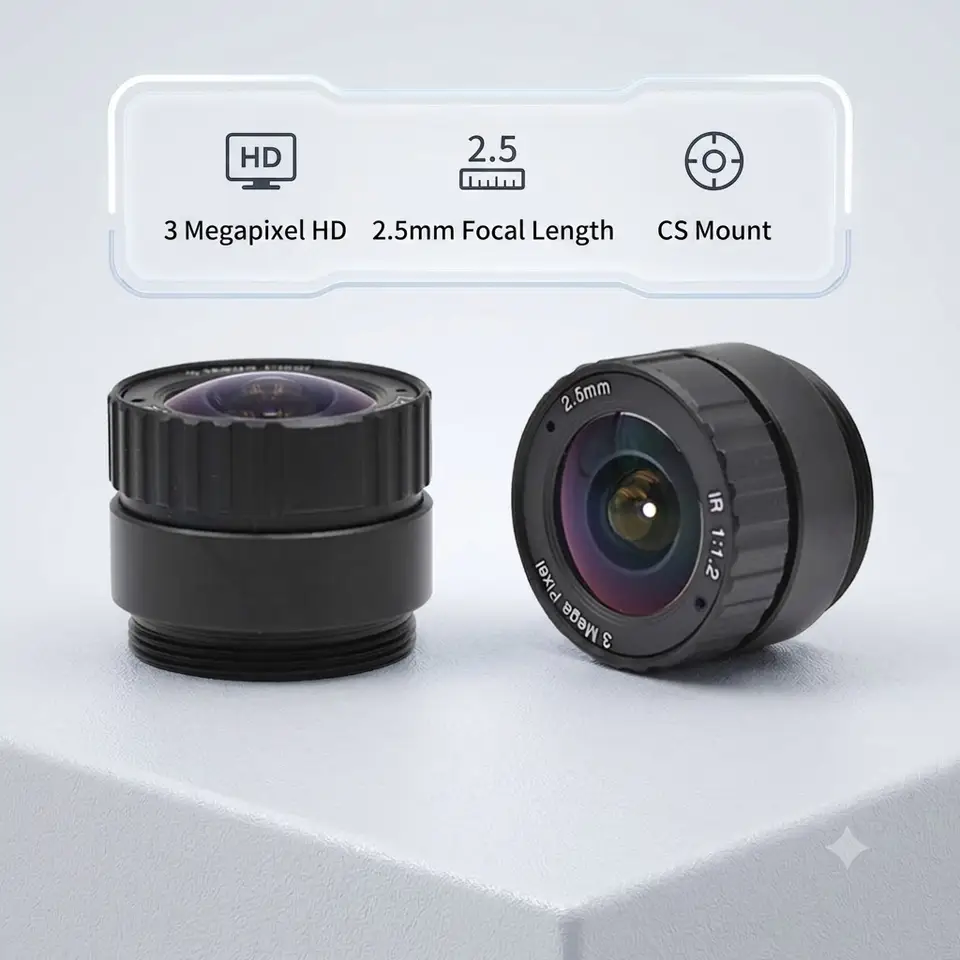 5MP CS Mount CCTV Lens 2.1mm 2.8mm 4mm 6mm 8mm 12mm 16mm 25mm Fixed Focal 650nm IR Filter Day Night Vision Security Camera Optic image 12