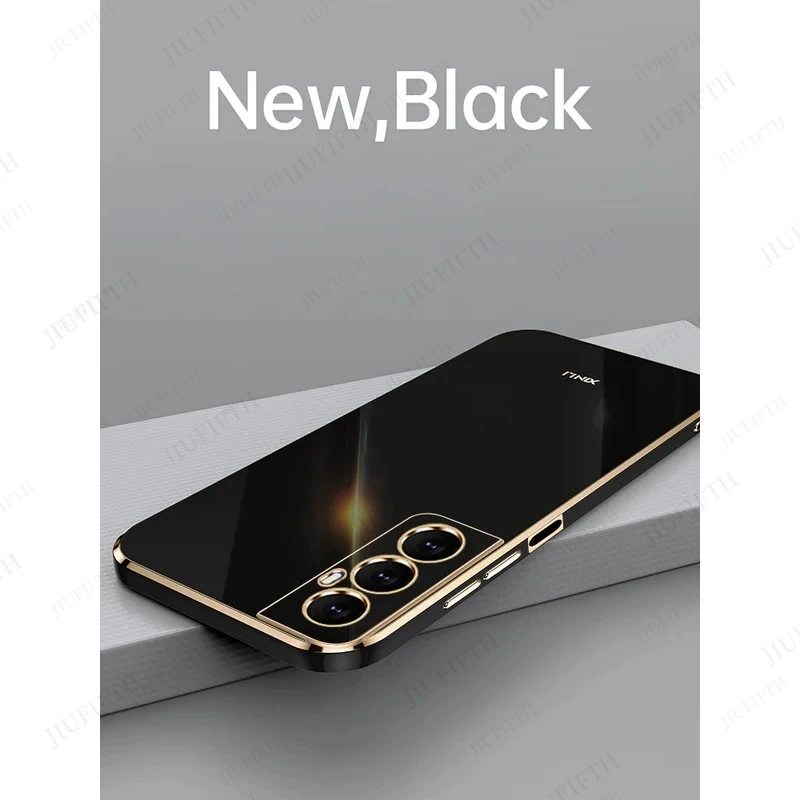 Luxurious Shockproof Soft Silicone Phone Case – Elegant & Durable Back Cover
