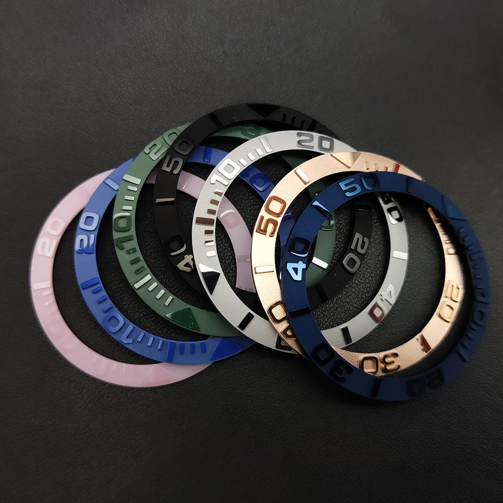 Ceramic Bezel Insert Ring 38mm For Watch Case SKX007 SKX009 SRPD SUB