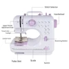 Portable Sewing Machine for Beginners Mini Electric Household Crafting Mending Overlock with 12 Stitches Presser Foot Pedal 4