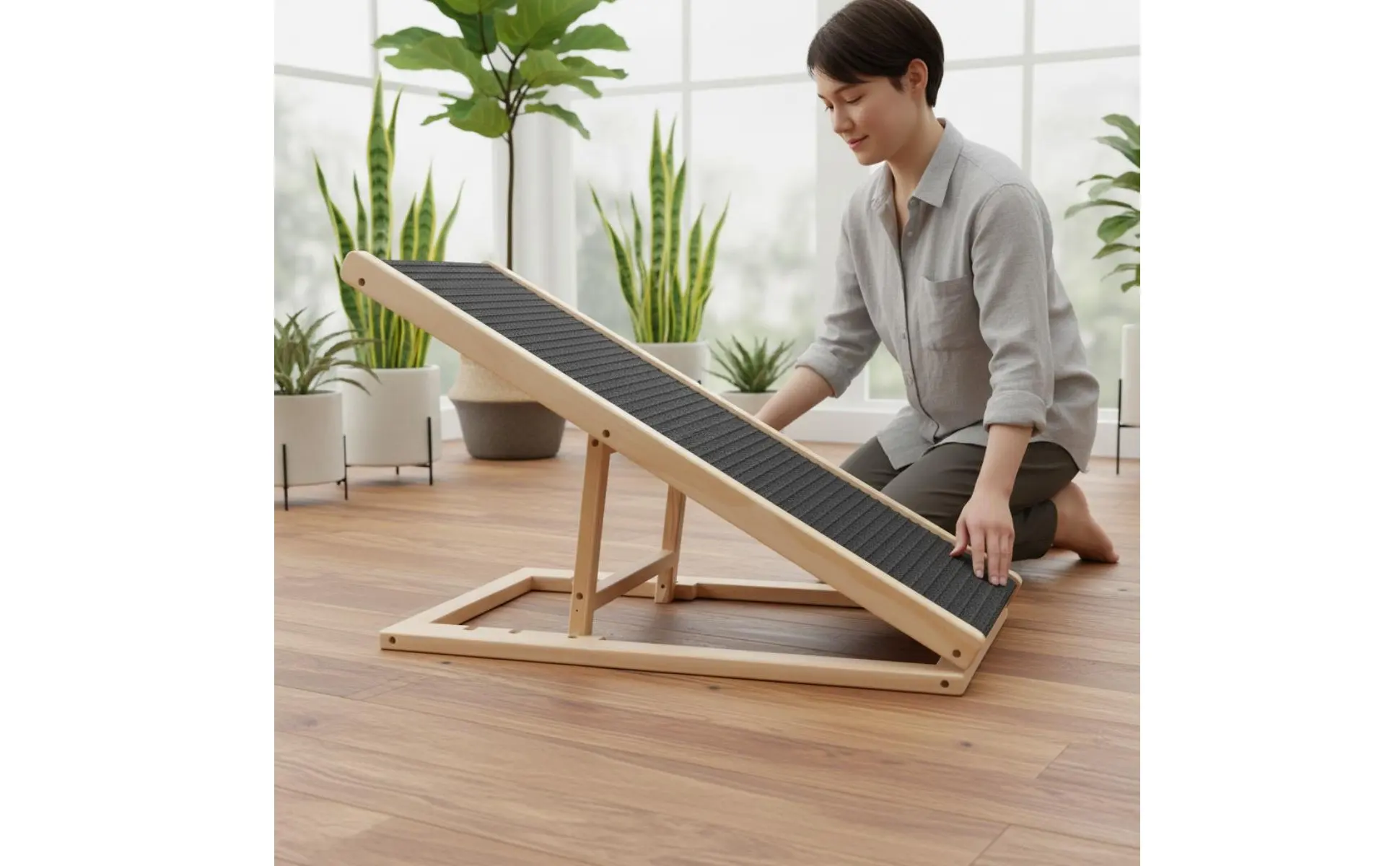 Adjustable Wooden Pet Ramp Space-Saving Foldable Dog Stairs Foldable Dog Ramp Strong Load-Bearing Wooden Pet Ladder for Bed Adjustable Wooden Pet Ramp Space-Saving Foldable Dog Stairs Foldable Dog Ramp Strong Load-Bearing Wooden Pet Ladder for Bed