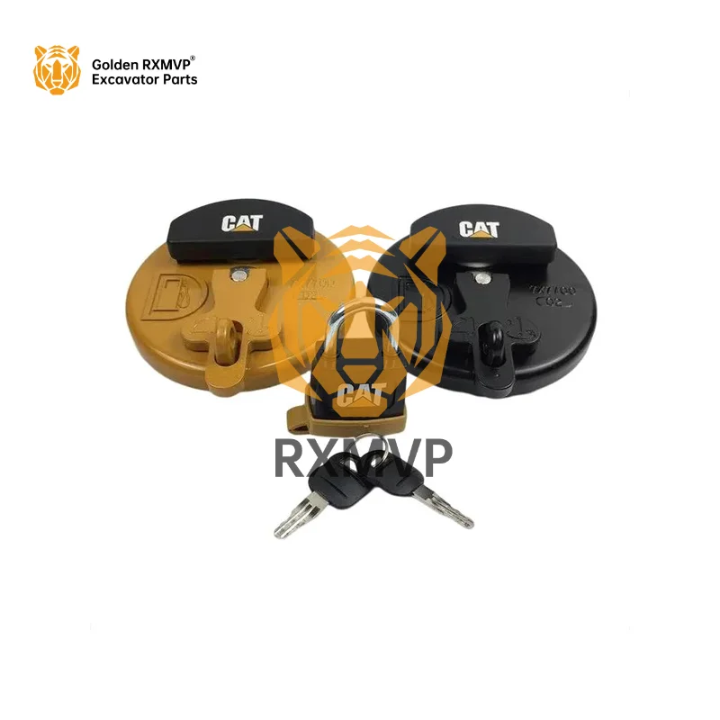 Excavator anti-theft diesel fuel tank cover For Caterpillar cat 320D 325C 329D 336 345 padlock excavator accessories
