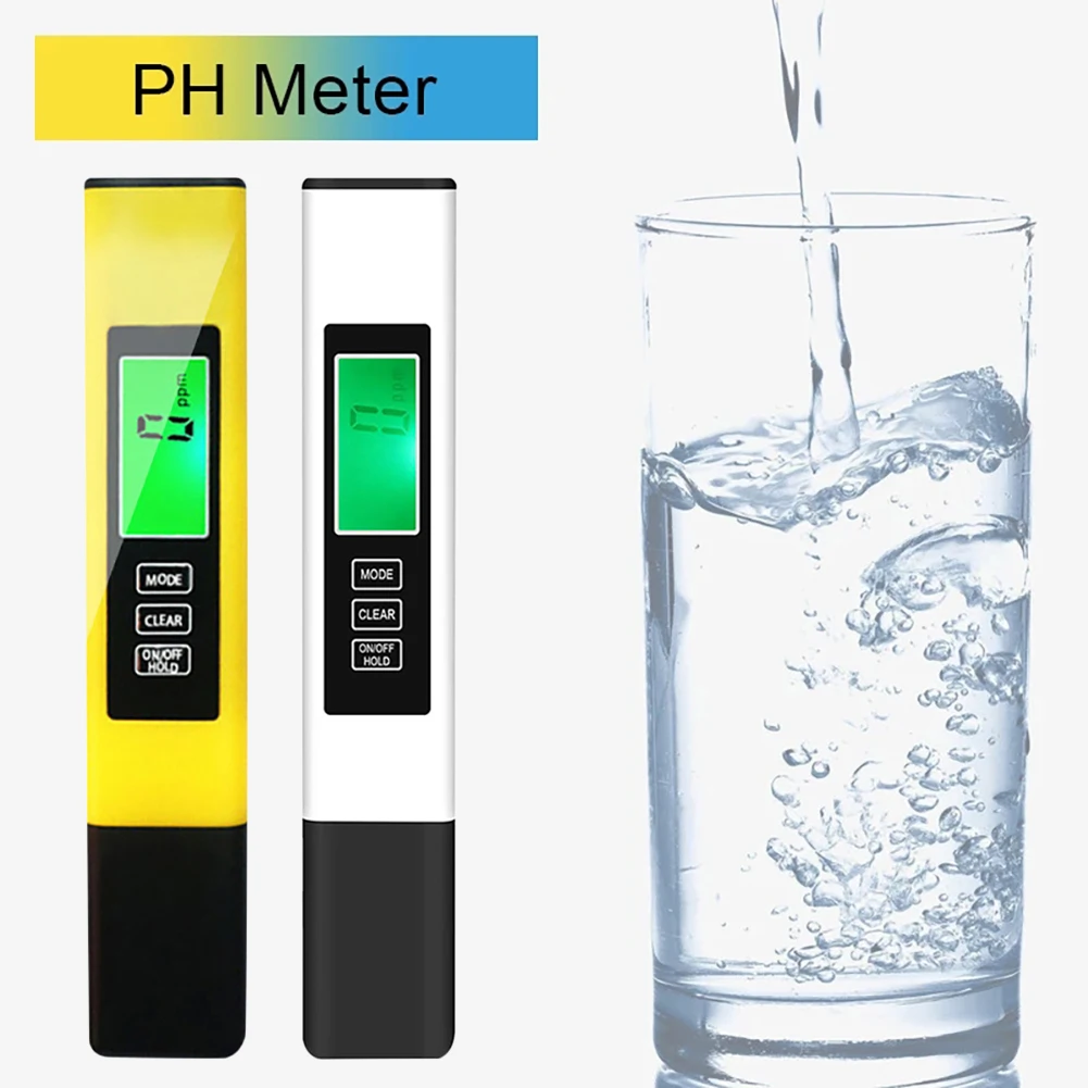 

Digital Water Quality Tester TDS Meters EC Meters Thermometer 3 in 1 Highly Accurate PH Monitor Pen LCD Display Measurement Tool