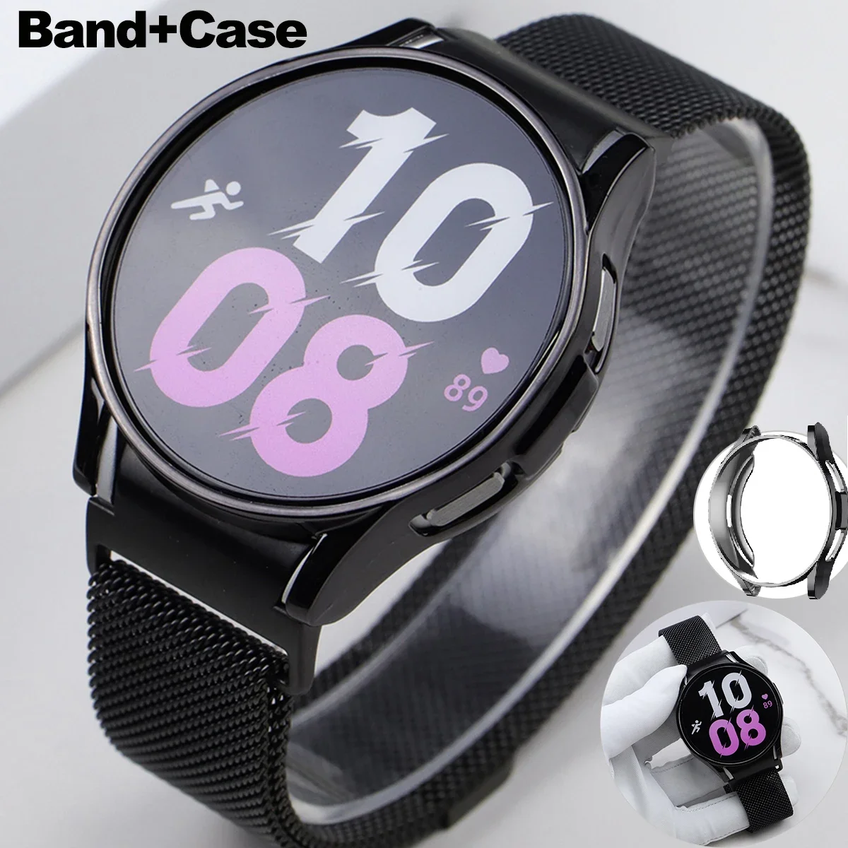 No Gap Milan Strap + Custodia Per Samsung Galaxy Watch 6 Classic 43 47Mm Tpu Case Smartwatch Galaxy Watch6 Wristband Cover Correa