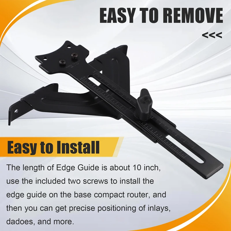 ABJI-Router Edge Guide For Fixed Base Compact Router (DNP618), Straight Edge Guide For Quickly Attached To Router Fixed Base