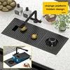 Hidden Cup Washer Sink Nano Bar Coffee Shop MilkTea Shop Western Kitchen Mini Handmade Basin Single Slot Cabinet With Sinks 1
