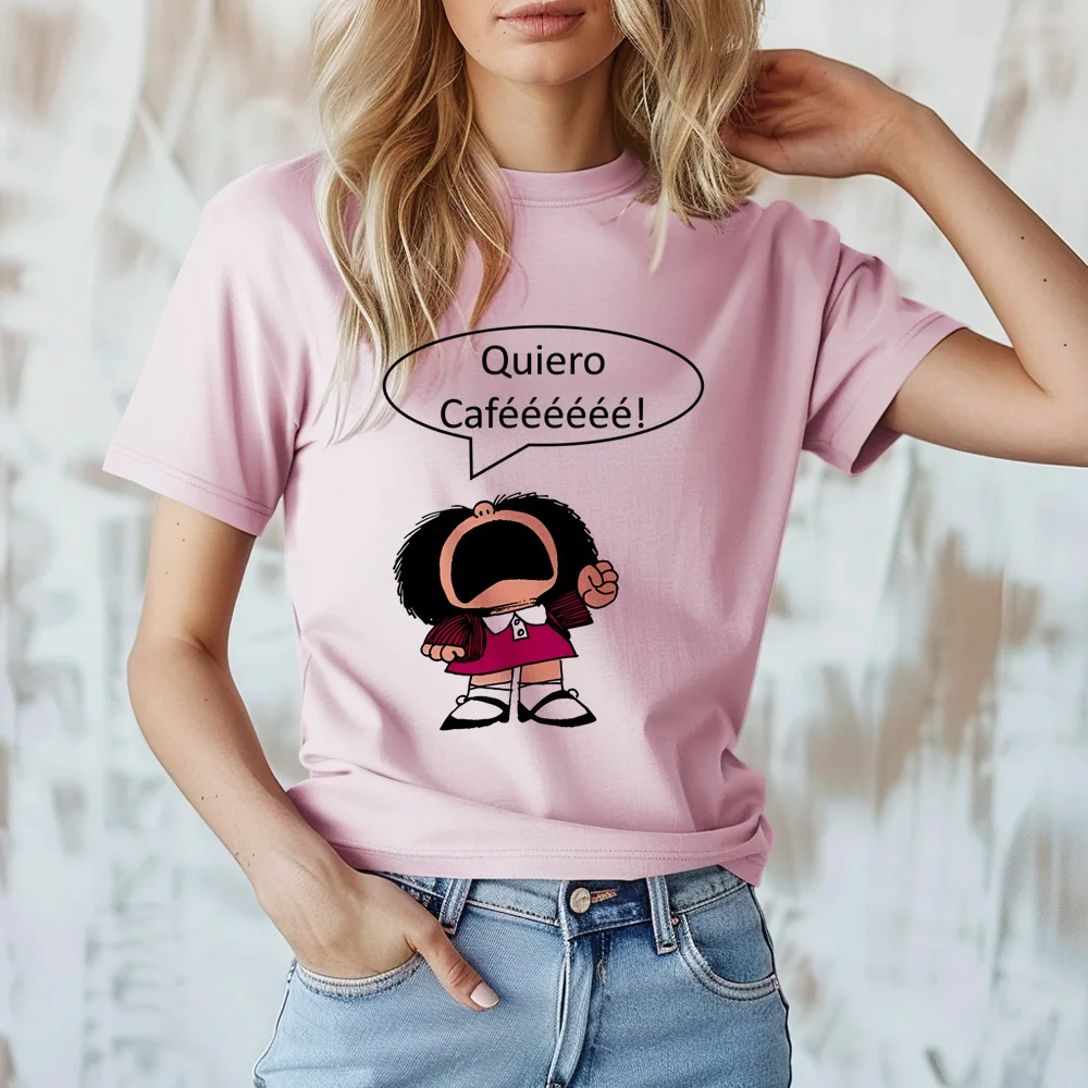 

Футболка Mafalda Мужская забавная футболка комикс для мальчиков забавная одежда