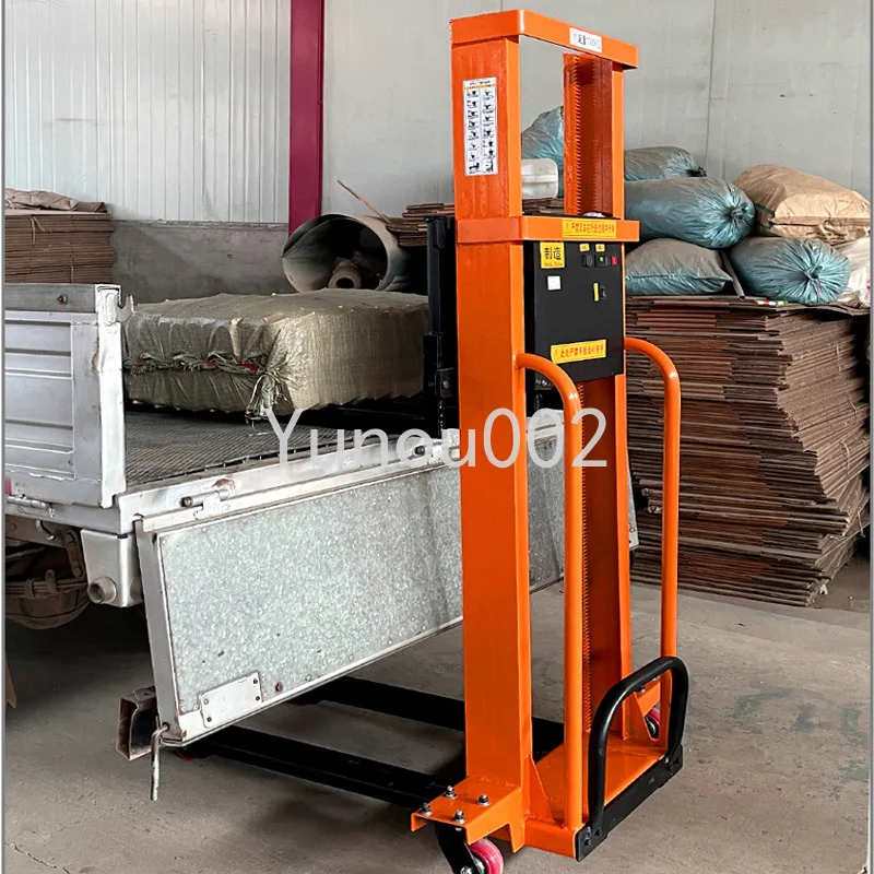 Truck-mounted forklift, electric hand push, lift forklift, portable loading and unloading, artifact, automatic climbing truck