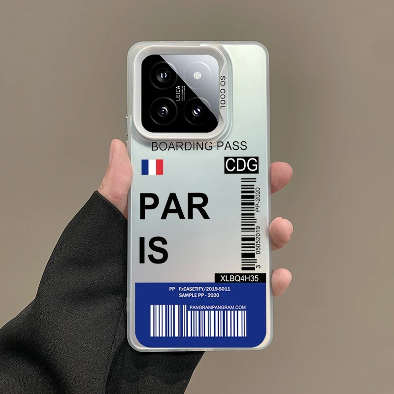 Silver IMD World City Travel Ticket France Phone Case