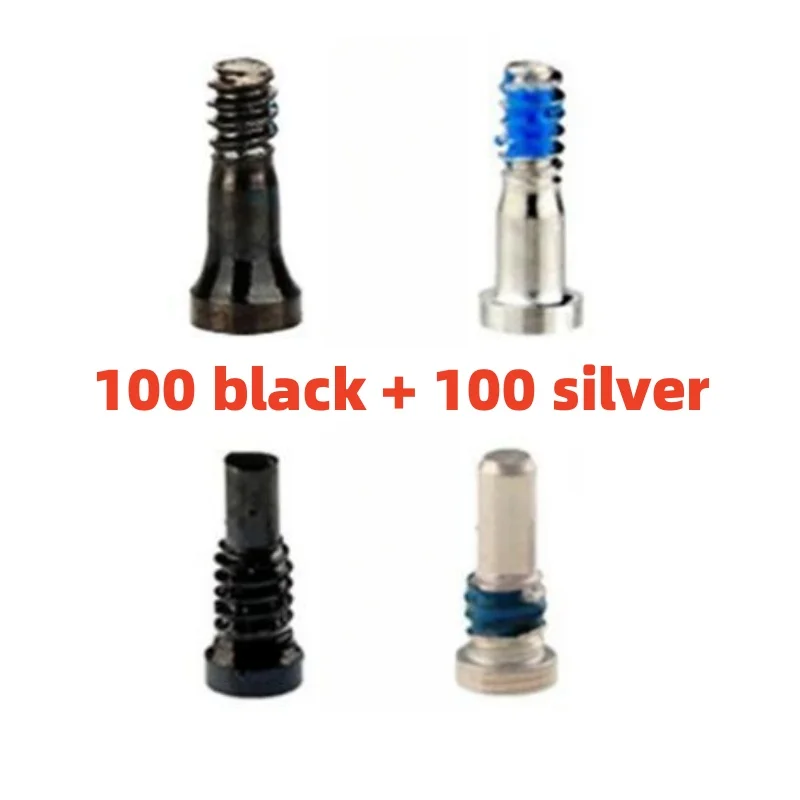 200pcs Back Cover Screw for iPhone 11 12 6S 6 Plus X XR Bottom Dock Connector Five Star Pentalobe Screws mobile phone screws