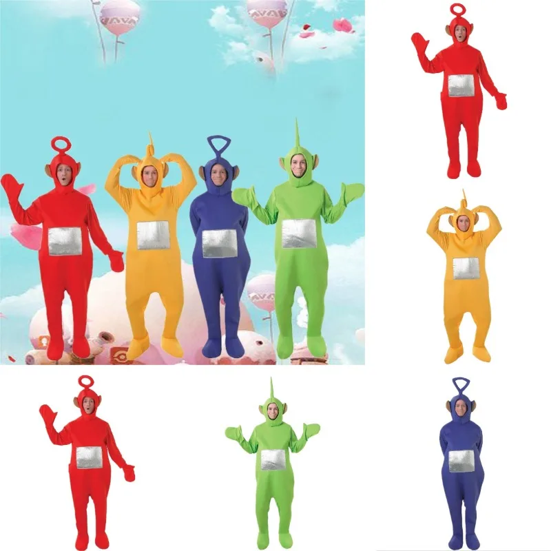 Cartoon Teletubbies Serie Cosplay-Kleidung Geburtstagsparty Niedliche Charaktere Performance-Kostüm-Set