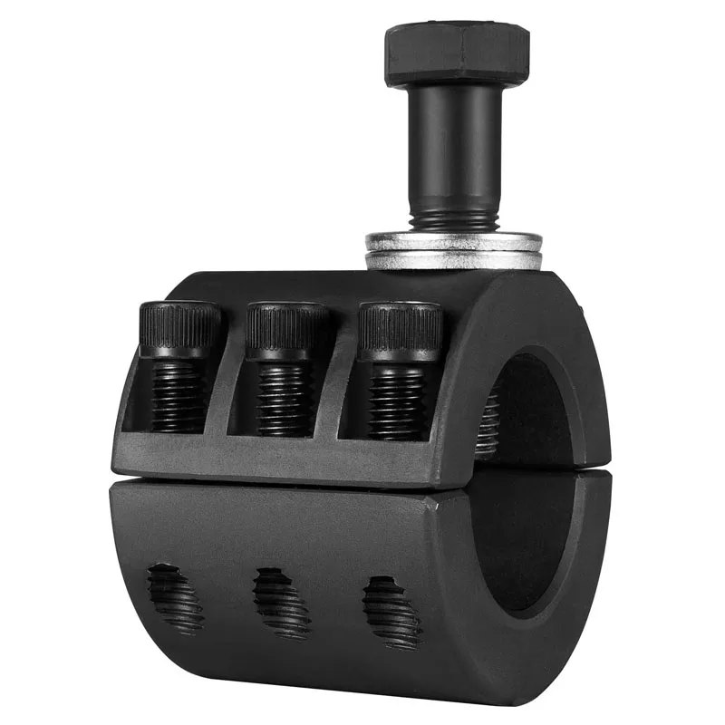 Steering Stabilizer Tie Rod Clamp and Steering Stabilizer Relocation Bolt Fit for 2007- Jeep Wrangler JK JL JT with1-1/2" OD