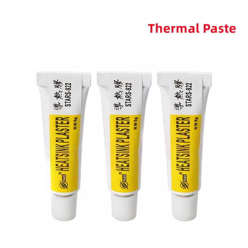 1 / 2 / 3 PCS 5g Thermal Paste Conductive Heatsink Plaster Viscous Adhesive Glue for Chip VGA RAM LED IC Cooler Radiator Cooling stars 922 thermal silica thermal plastic st922 thermal grease for sticky heat sink cooling heatsink plaster chip free shipping