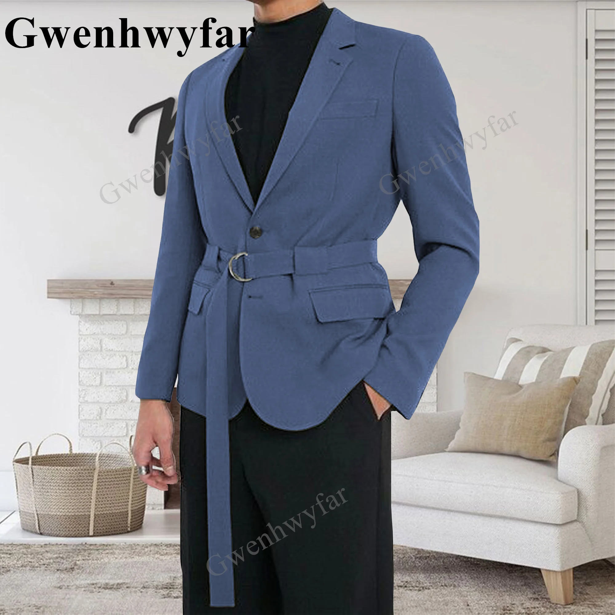 Gwenhwyfar Dark Purple 2023 Tailor Made Latest Male Suits For Wedding Two Pieces Notched Lapel Slim Fit Formal Business Best Men