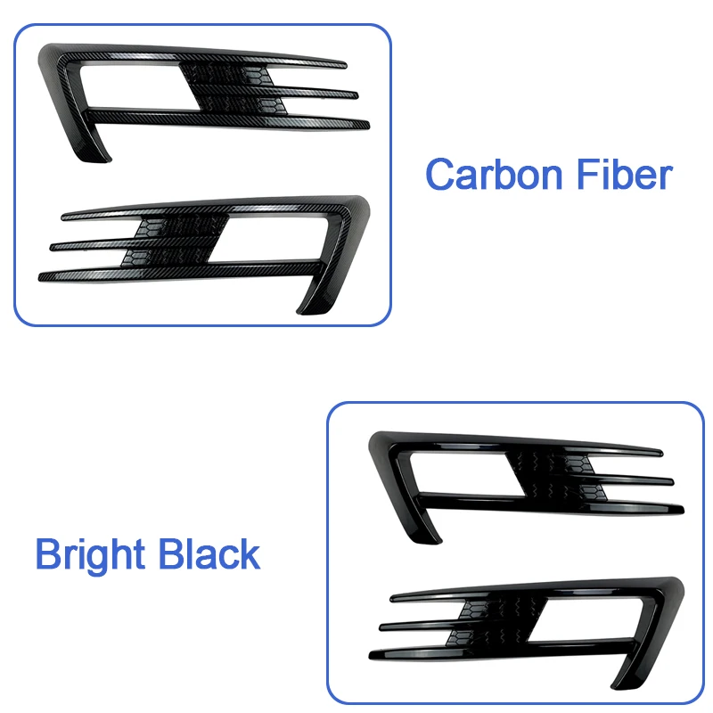 Frontstoßstange Nebelscheinwerfer Gitter für Golf 7 MK7 2014 2015 2016 2017 2018 2019 Nebelscheinwerfer Augenbrauenabdeckung Trim – Detail 2