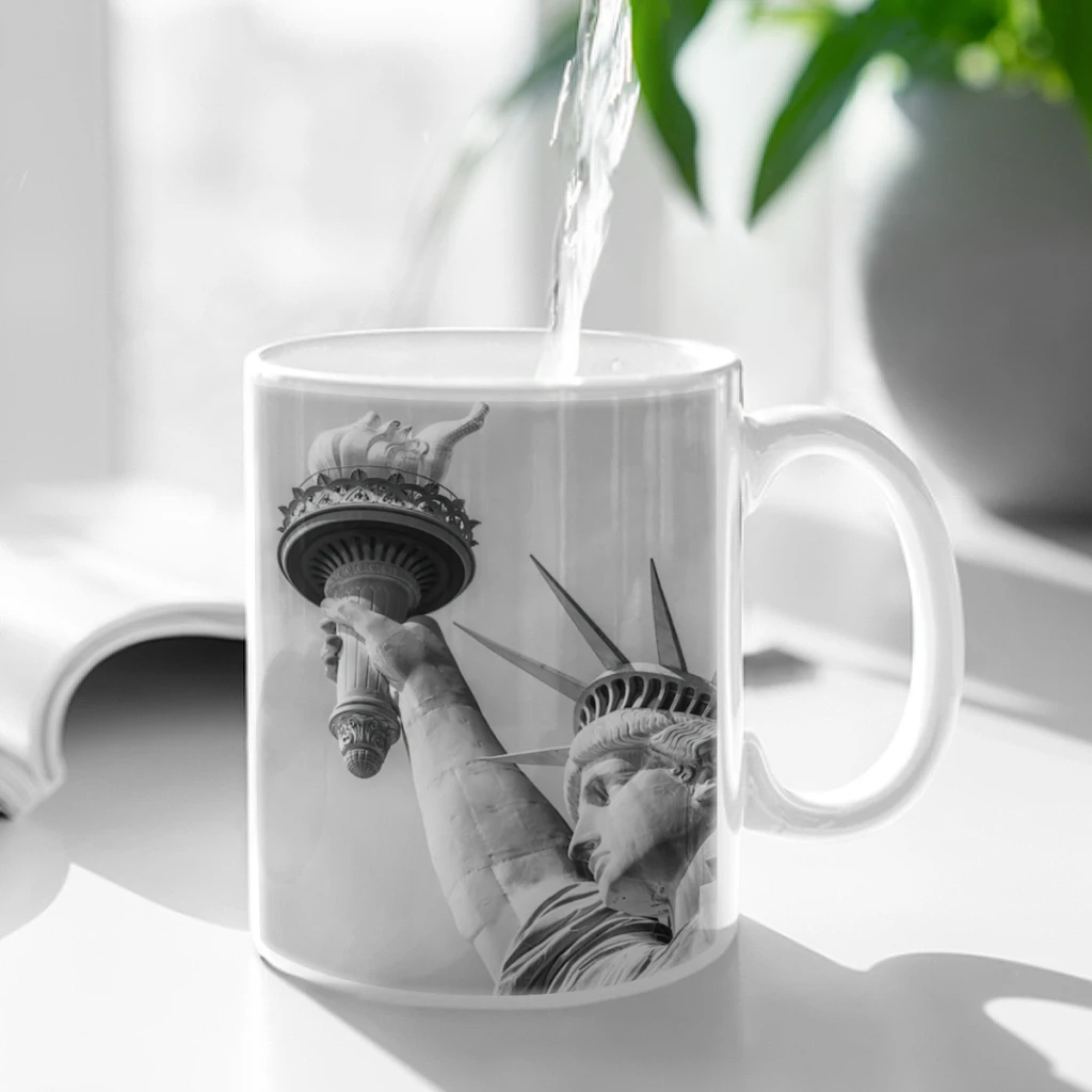 

New-york-statue-of-liberty-Coffee Mug 11oz Fun Ceramic Coffee Tea Cocoa Cup Handle Tea Drink Cup