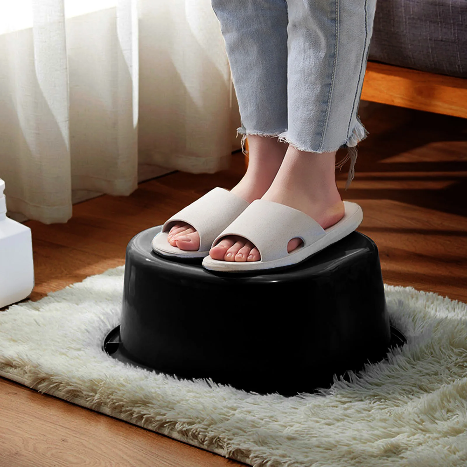 Foot Bucket Soaking Bath Basin Foot Tub Bucket Pedicure and Massager Tub Home Spa Pedicure and Massager Dead Skin Remover