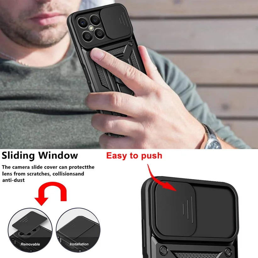 Durable Camera Protection Armor Hybrid Ring Case Cover