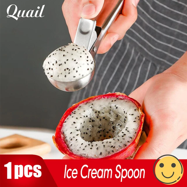 Ice Cream Scoop Large Stainless Steel Cylinder Dual Purpose Household Gray  Old Fashion Fashion Style Ice Cream Ball Tools - AliExpress