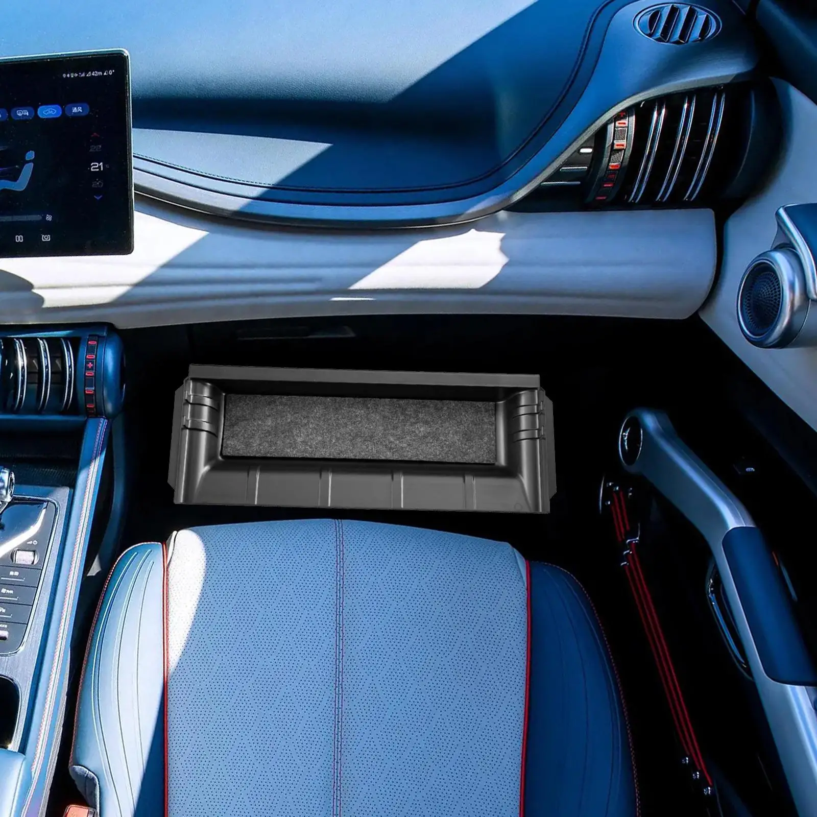 BYD Atto 3 Yuan Plus Essentials용 ABS 플라스틱 시트 아래 수납 서랍 숨겨진 수납함