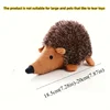 1pc Squeaky Hedgehog Plush Dog Toy，Soft Durable Chew and Interactive Play Companion，cartoon Animal Plush Toy 2