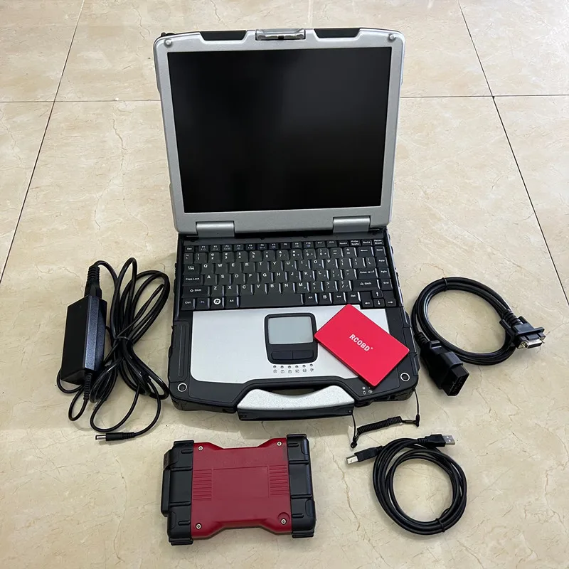 Vcm 2 Full Chip Pro Diagnostic Scanner Ids V120 Software Ssd Cf30 Laptop (4G ) Touch Screen Pronto Per Lavorare