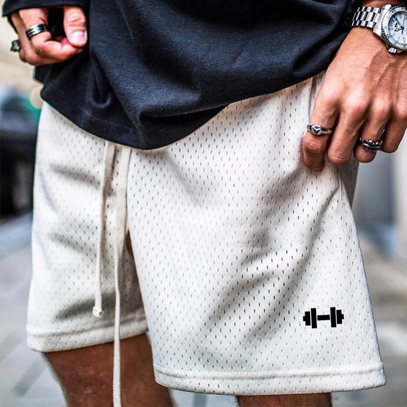 Men's Fitness Gym Training Sweatswear Sports Fashion Mesh Quick Dry Jogging Shorts