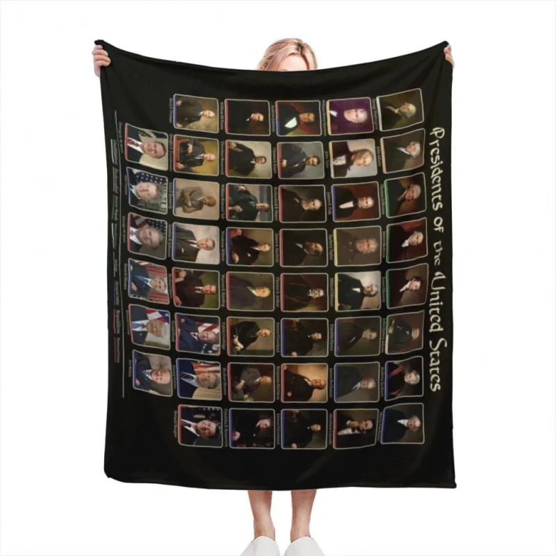 46 Ps of the United States List Throw Blankets Soft Velvet Blanket