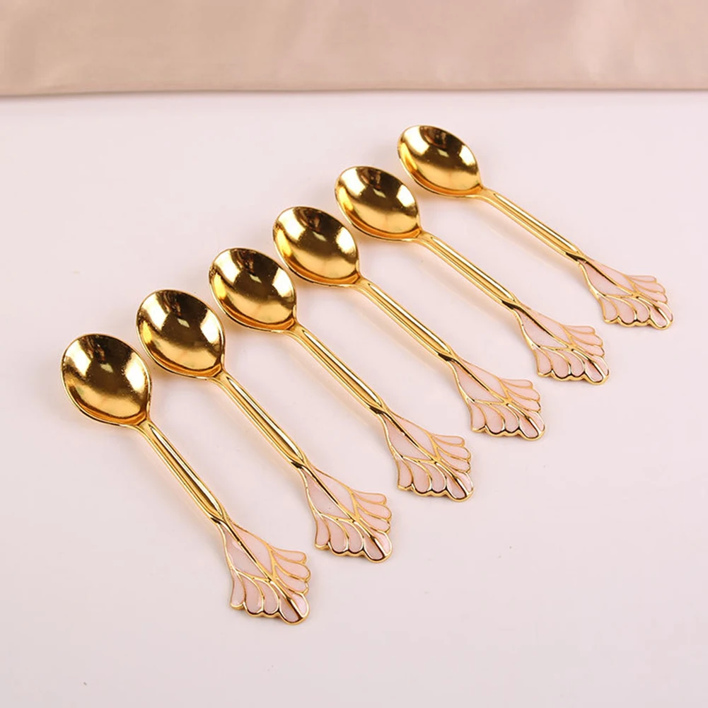 

Spoons Or Fork Swan Base Holder Creative Flatware Set Household Innovative Design Light Luxury Sliver / Gold Stainless Steel