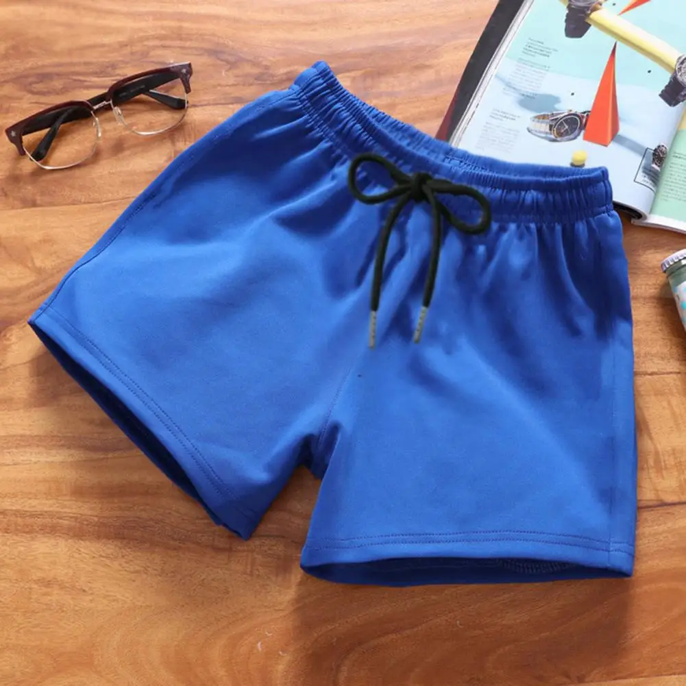 

Casual Men Shorts Men Sports Running Shorts Men's Elastic Waist Running Shorts for Gym Outdoor Activities Solid for Middle-aged