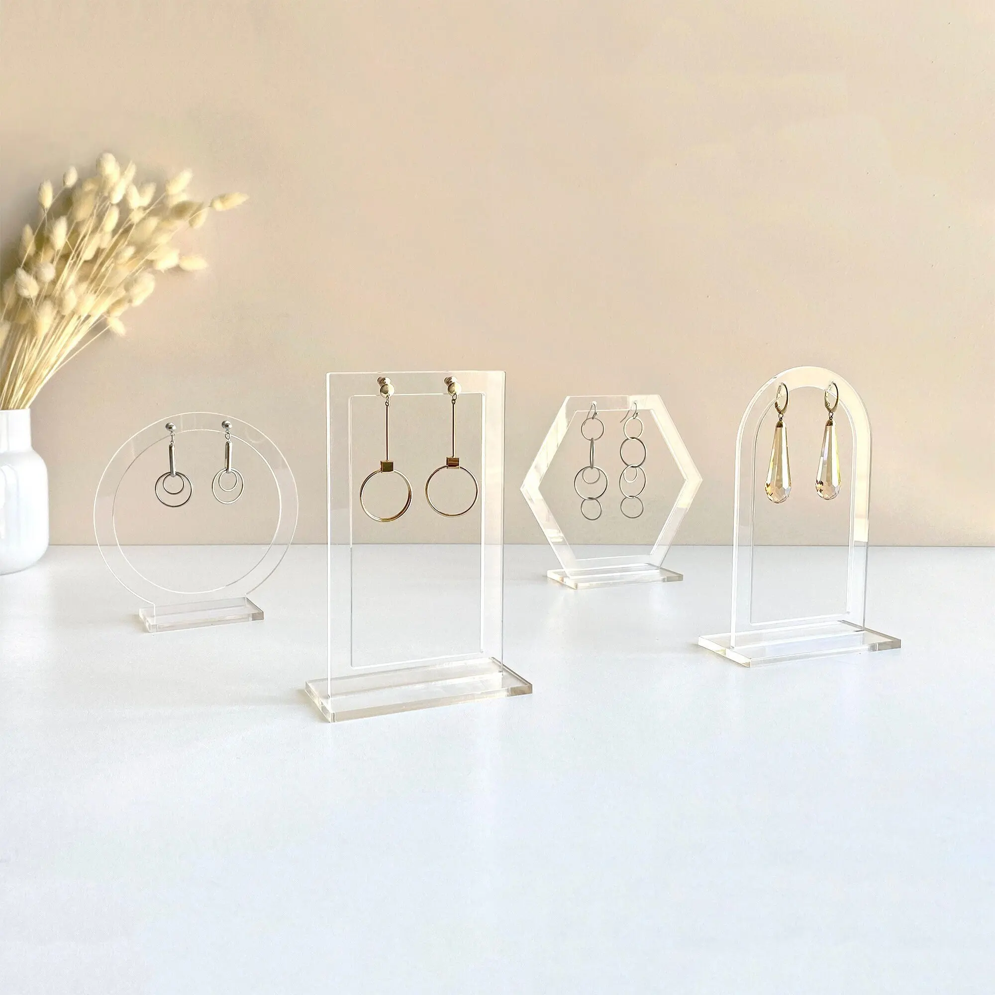 Earring Display Stand Clear Acrylic Earring Holder Organizer Minimalist Jewelry Stand For Earring Photography acrylic display stand display stand crystal display stand