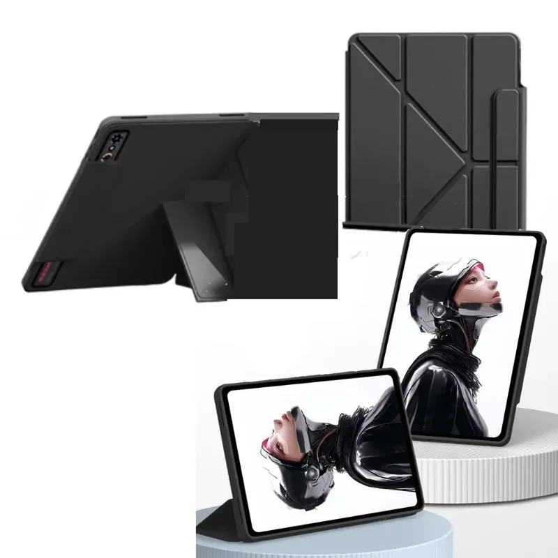 Gaming Tablet Protective Case with Folding Stand and Sleeve Accessory