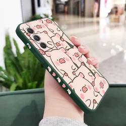 Charming Pink Pig Phone Case - Adorable and Stylish Cover - Samsung A05 (Dark Green 2)