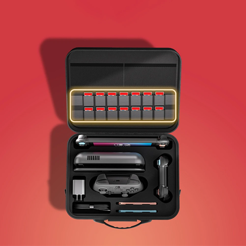 Carrying Case with Handle and Shoulder Strap Portable Storage Bag Waterproof and Shockproof Carry Case for Nintendo Switch2