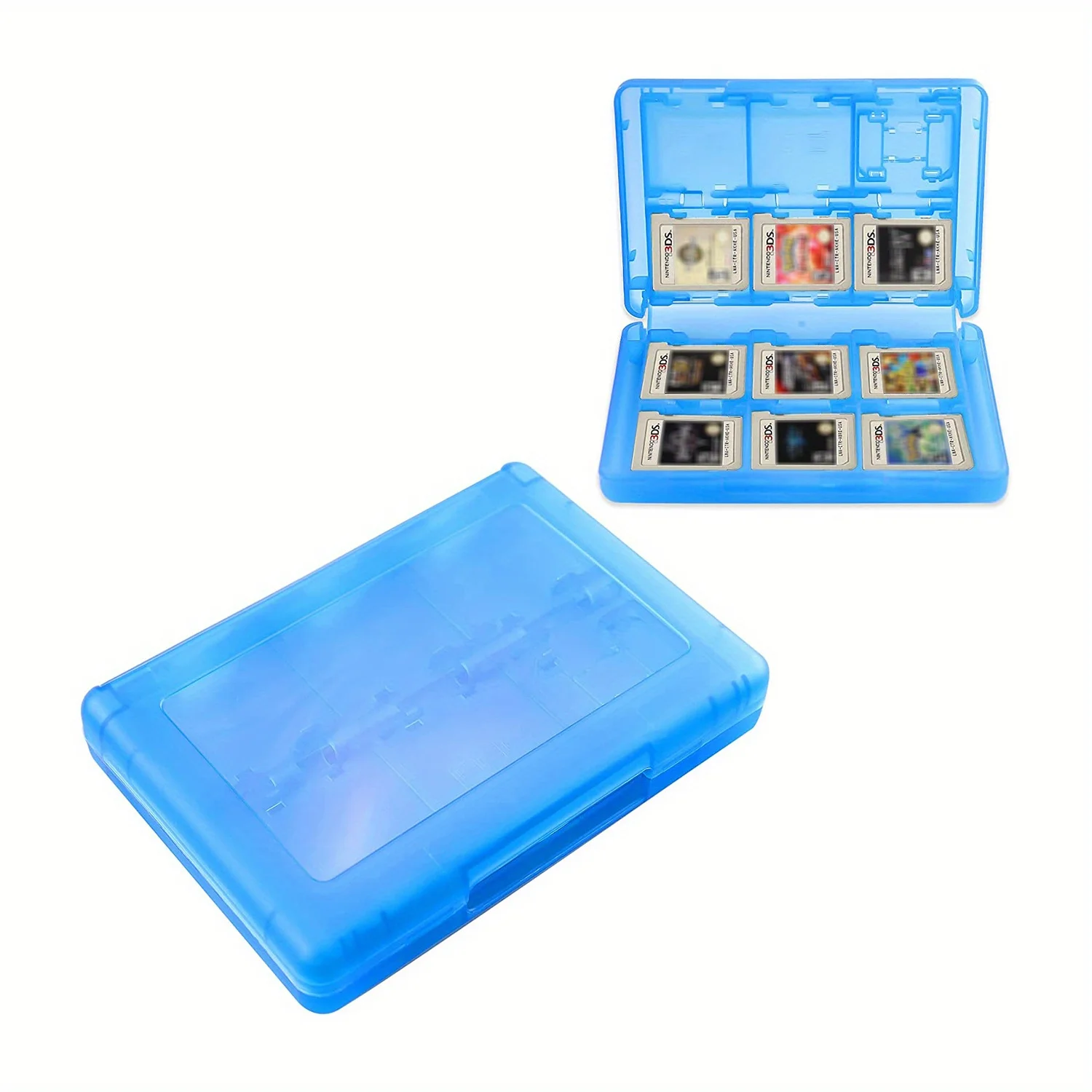 Compact 28-in-1 Game Cartridge Holder - Durable ABS Storage Box