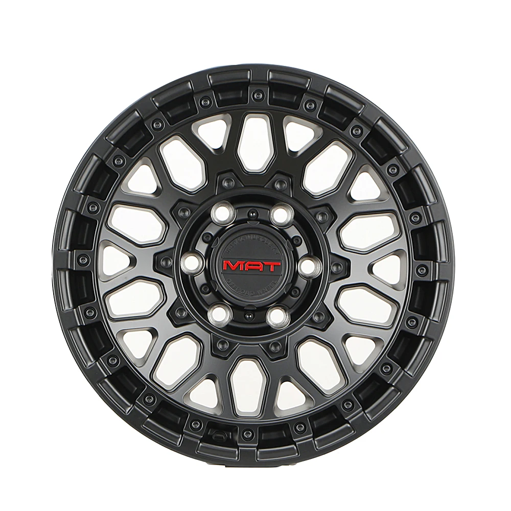 

SXMA 17-inch M107 Aluminum Alloy Tire Matte Black for Off-road Vehicle Modifications Large Tires 17 * 8.5 1PC