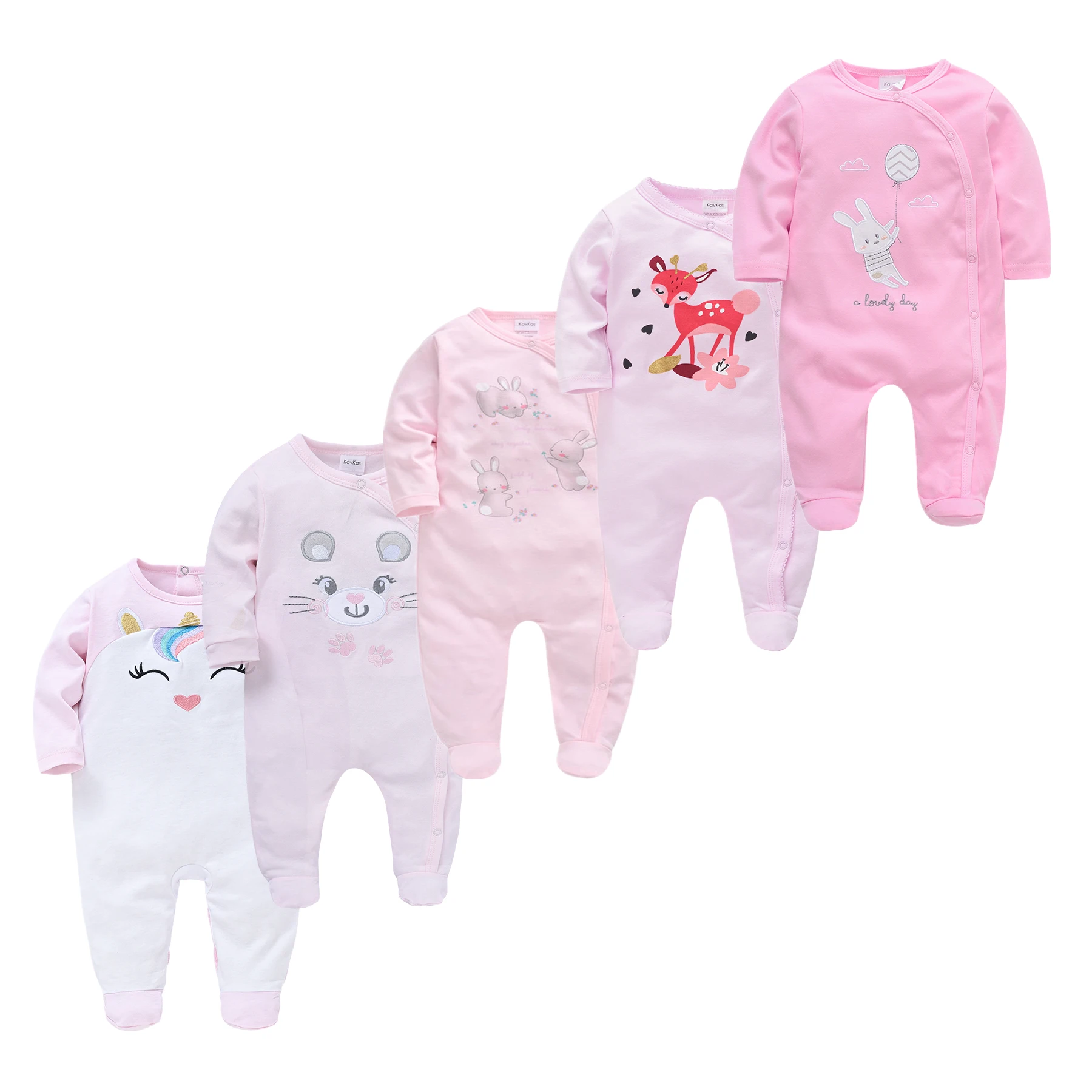 New Body Baby Girl Boy Pijamas Set Infant 0-12M bebe fille 100%Cotton Breathable Soft ropa bebe de Newborn Sleepers Baby Pjiamas
