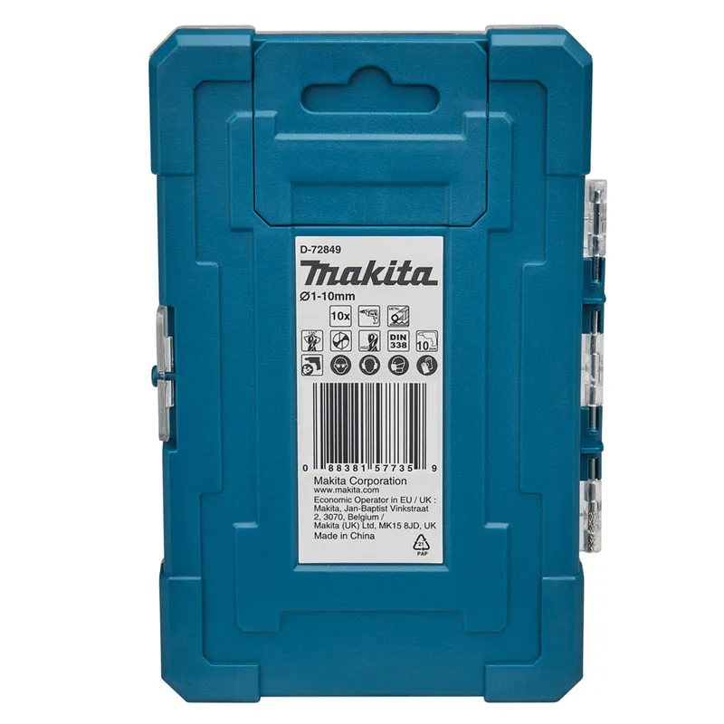 マキタ-ドリルビットセット,チタンメッキビット,木材,金属用,D