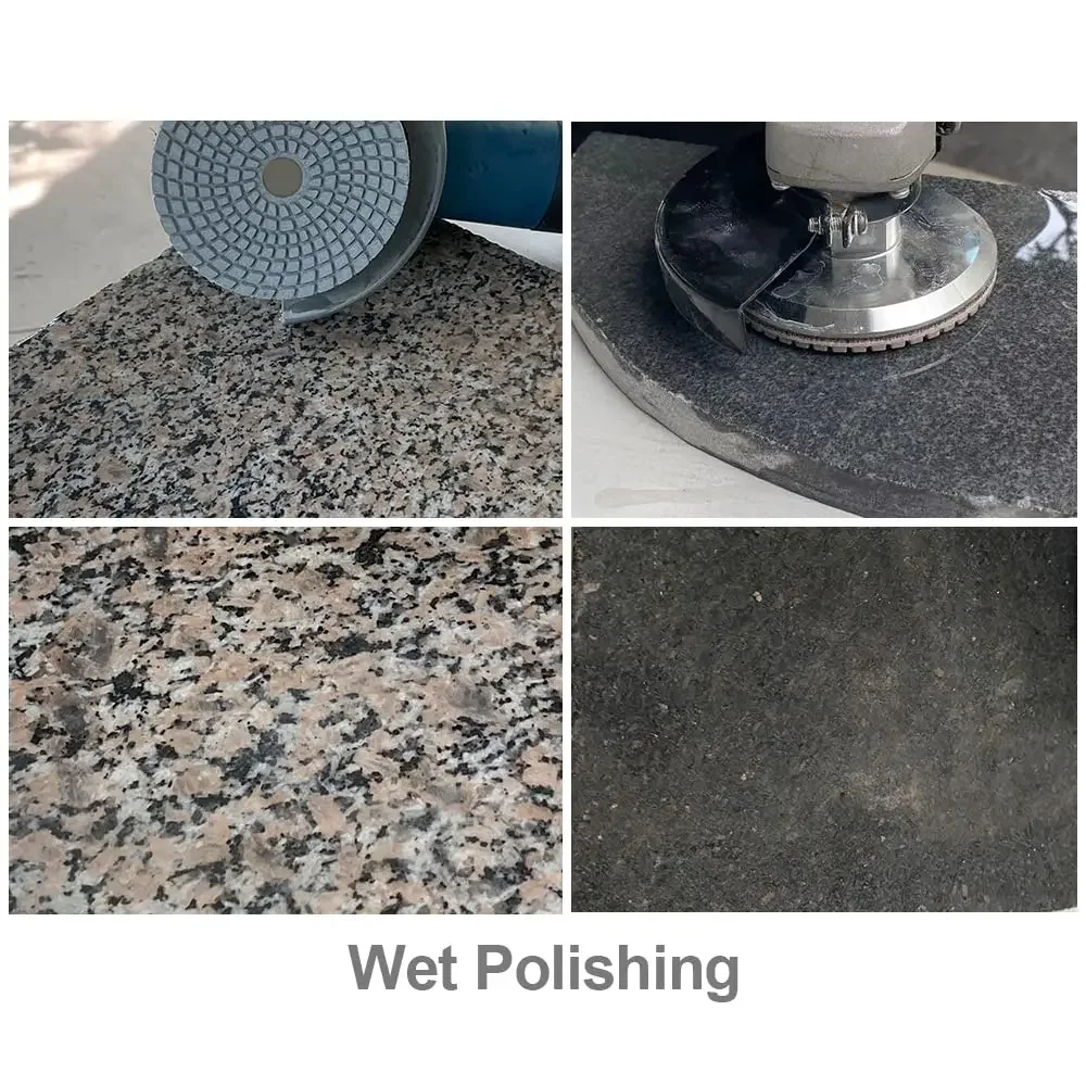 3/4/5/6/7Inch Diamond Polishing Pads Dry/Wet Buff Disc Abrasive for Sanding Granite Marble Concrete Quartz Tile Glass Grinding