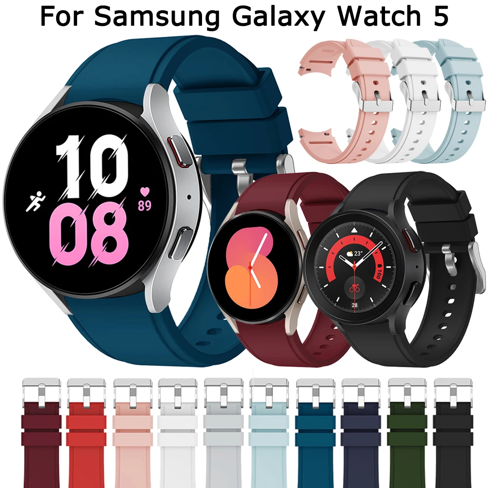 Cinturino In Silicone Per Samsung Galaxy Watch 4 40Mm 44Mm Smartwatch Sport Bracciale Galaxy Watch 5 40Mm 44Mm/Pro 45Mm Wristband