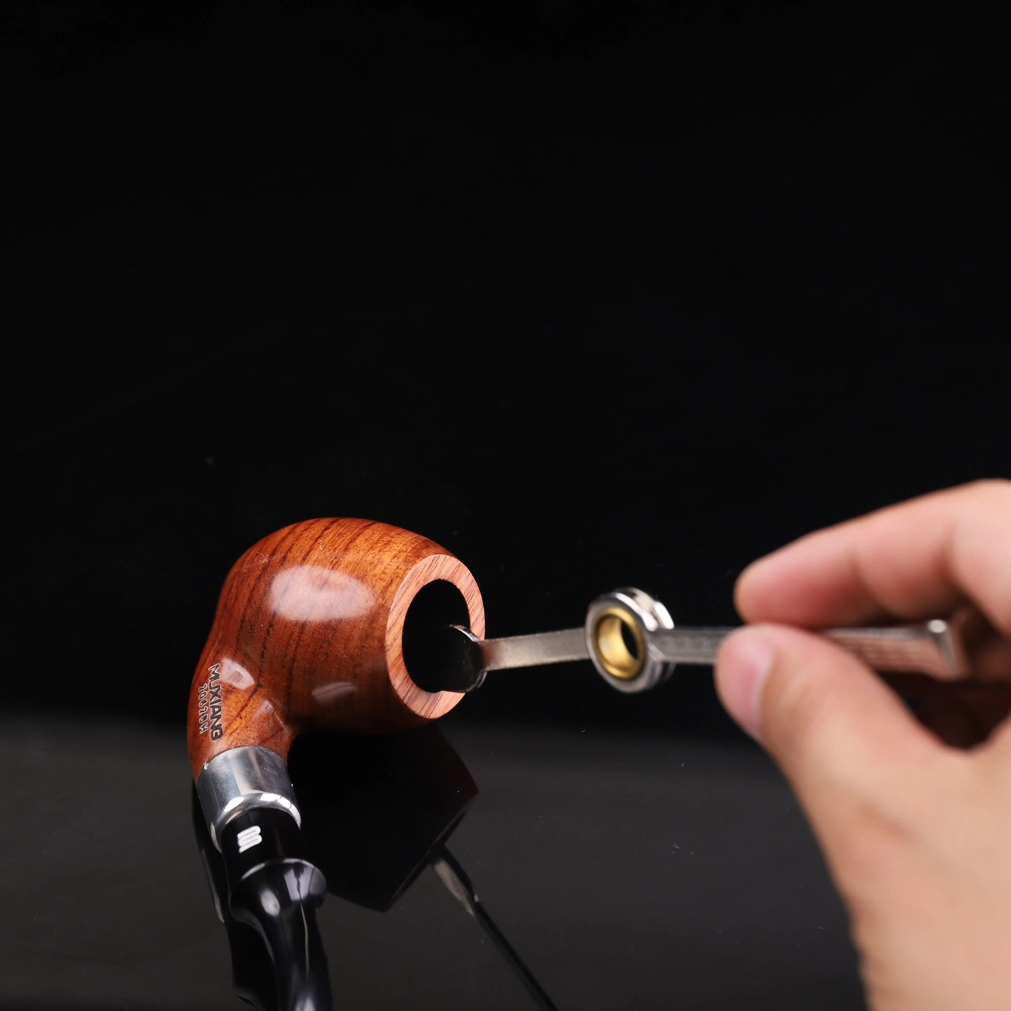Stainless Steel Smoke Tool tobacco Knife Briar Pipe Clean Tobacco pressing rod cigarette holder needle pipe knife 3 in 1