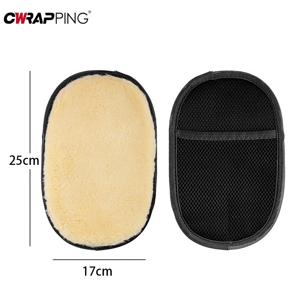 Car Wash Gloves Soft Microfiber Dust Remover Thickened Water Absorbent Imitation Wool Plush Wipe Auto Accessories