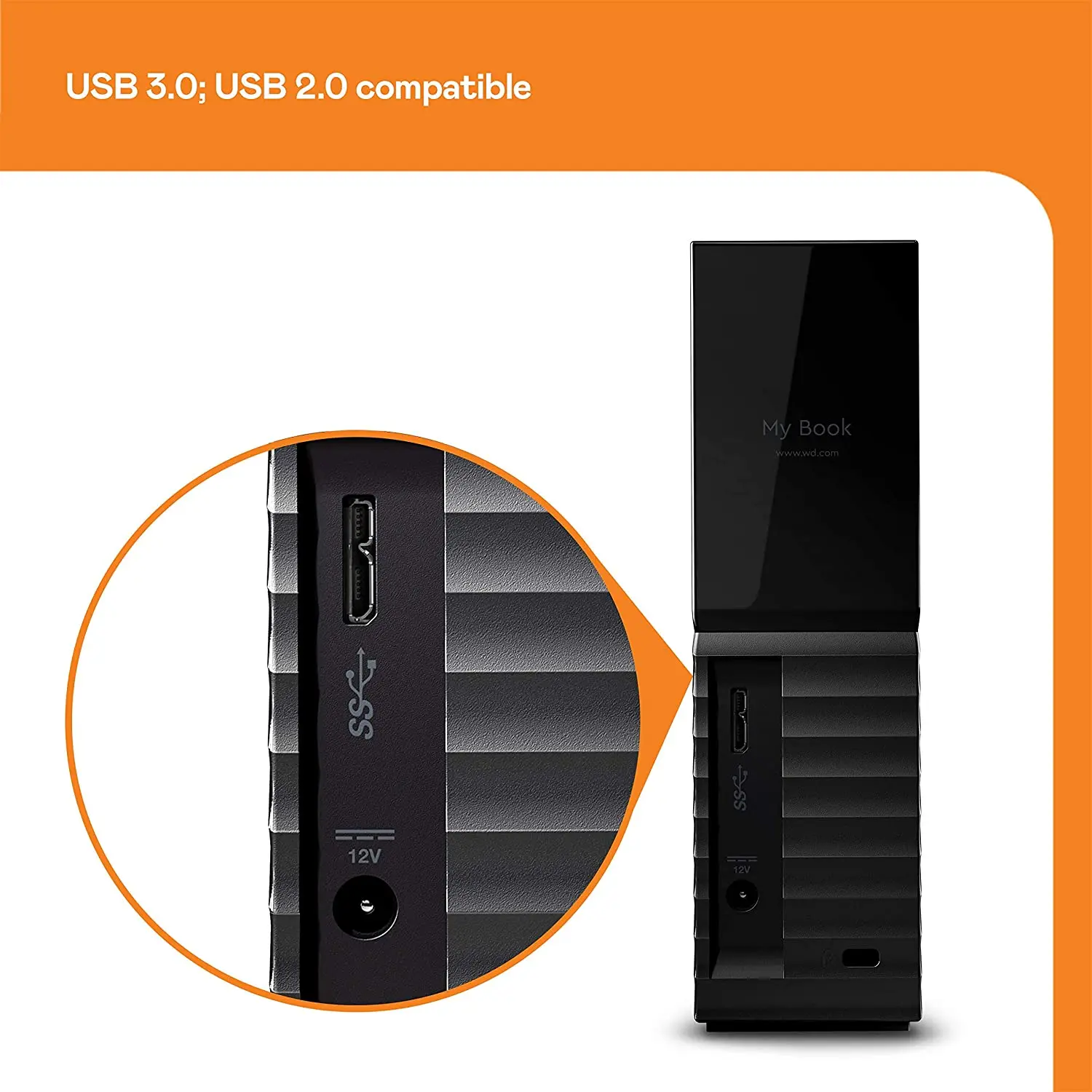 WD 8TB 12TB 14TB 16TB 18TB My Book Desktop External Hard Drive USB 