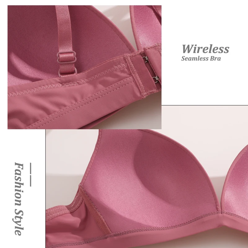 Seamless Bras For Women Push Up Wireless Comfort Intimate Lingerie Female Soft No Steel Ring Bralette Women's Adjustable Strap