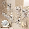 Bathroom Storage Rack Water Ripple Wall Mounted Non Perforated Suction Cup Storage Basket For Home Storage Products 1